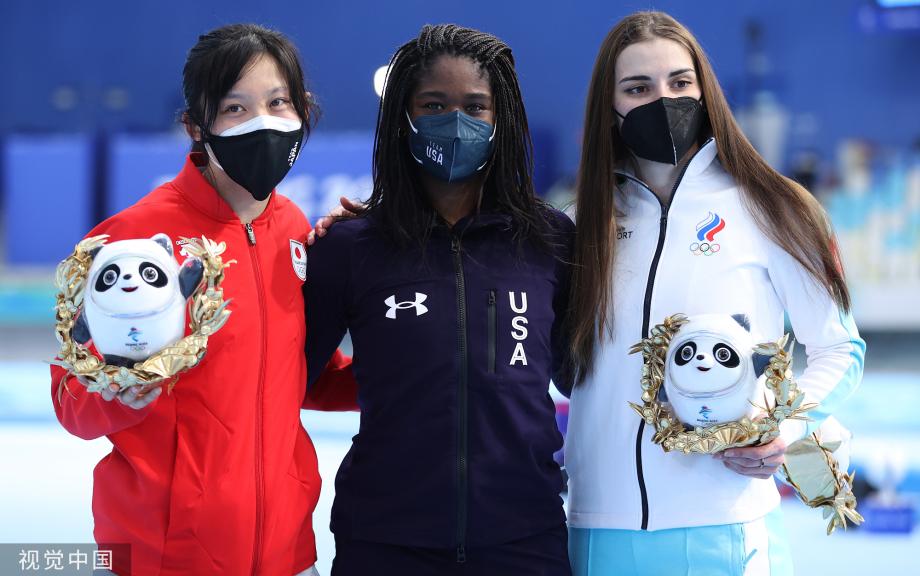 [圖]冬奧速度滑冰女子500米 美國選手傑克遜奪金