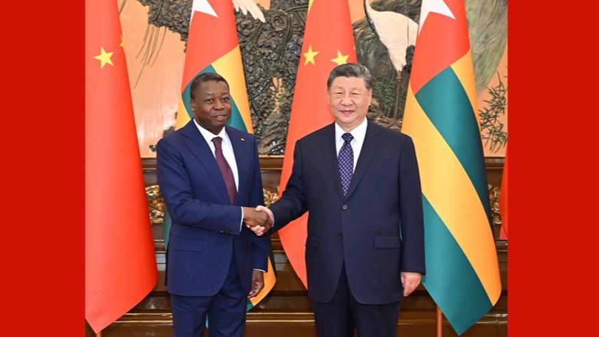 Xi meets Togo's president of Council of Ministers, elevating bilateral ties to community with shared future for new era